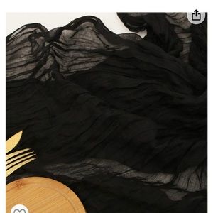 Black Cheesecloth Table Runners (4)